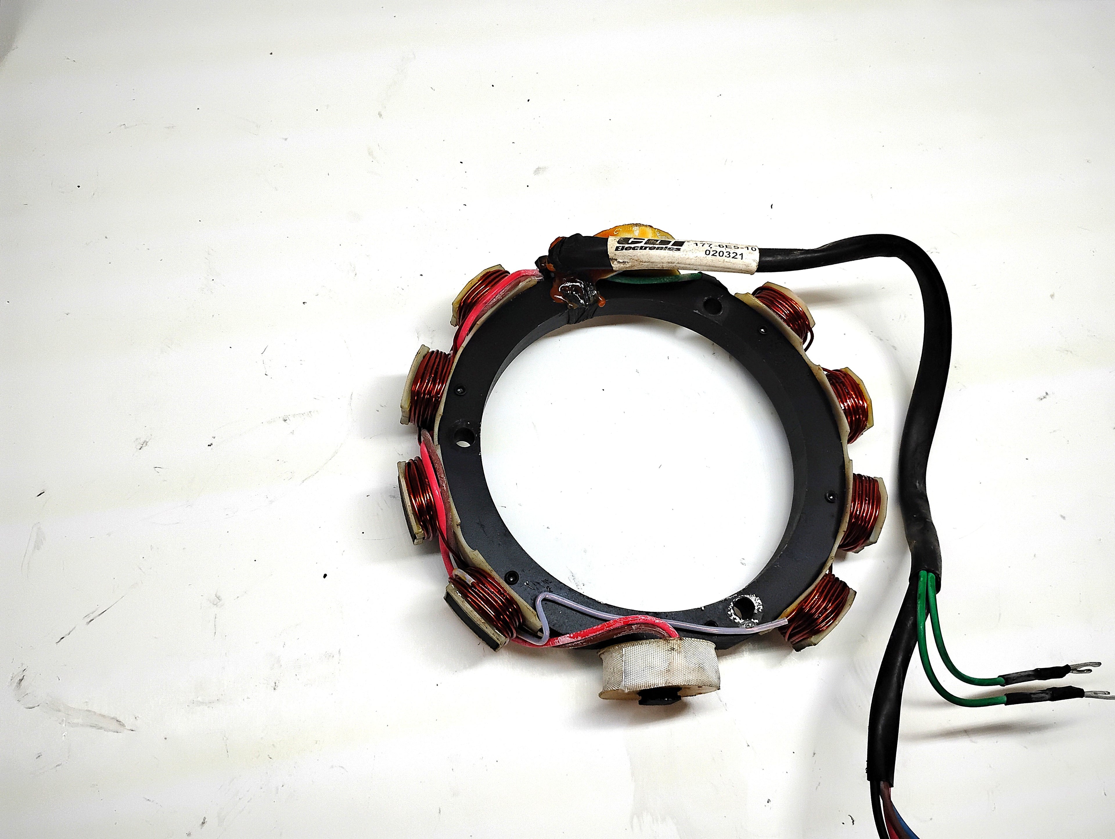 Yamaha 115 HP 2 Stroke Stator Coil Assembly CDI 177-6E5-10 / 020321
