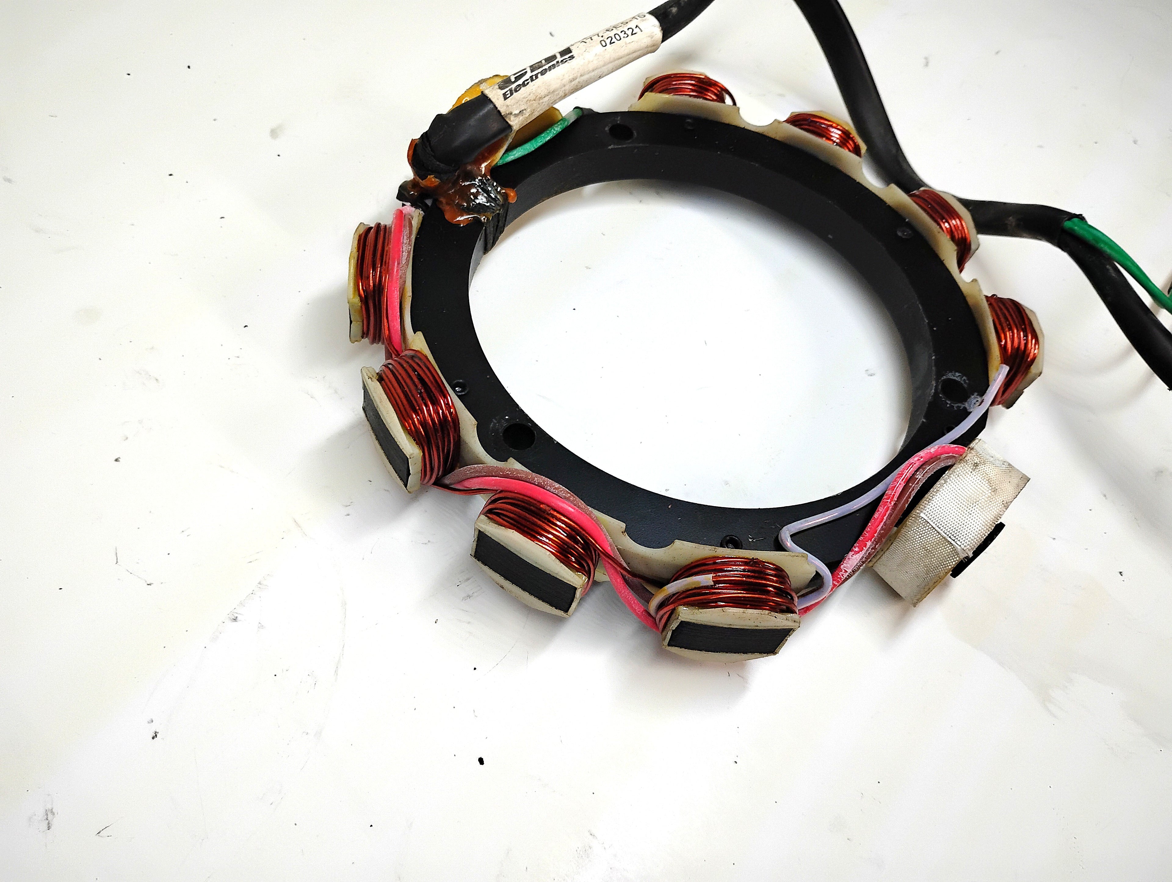 Yamaha 115 HP 2 Stroke Stator Coil Assembly CDI 177-6E5-10 / 020321